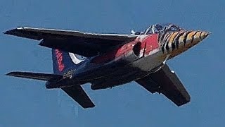 Red Bull ALPHA JET Impressive airshow display at AFW2013 Takeoff aerobatics low passes landing [upl. by Agarhs]