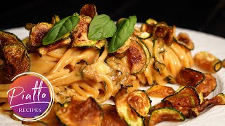 Fried ZUCCHINI Pasta Recipe quotSpaghetti alla Neranoquot  Stanley Tuccis favorite  Italian Cooking [upl. by Scarlet]