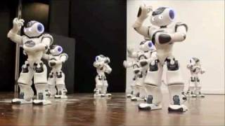 World Premiere 20 Nao Robots Dancing in Synchronized Harmony [upl. by Liuka]