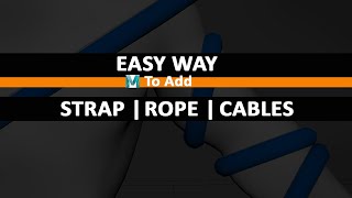 Easy way to add straps rope or cables to models in Autodesk Maya 2022 shorts [upl. by Ativet]