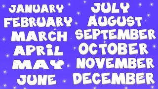 Months Of The Year  Videos For Kindergarten  Kids Baby Club [upl. by Matilde]