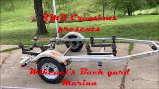 Boat Trailer to Utility trailer conversion Part 1 [upl. by Lennaj]