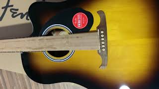 FENDER FA125CE Guitarra Electroacustica UNBOXING [upl. by Olag]