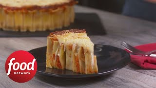 Easy Cheesy Rigatoni Pie  Food Network [upl. by Reece959]