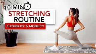 10 MIN STRETCHING ROUTINE Full Body Flexibility amp Mobility  Esneme Egzersizleri  Eylem Abaci [upl. by Auguste]