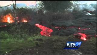 Lava flow 160 yards from Pahoa Village Road [upl. by Akirehc602]