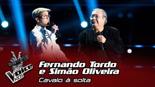 Fernando Tordo e Simão Oliveira  quotCavalo à soltaquot  Final 2ª Parte  The Voice Kids [upl. by Mehala]