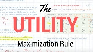 The Utility Maximization Rule [upl. by Zared]