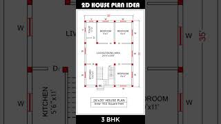 26x35 HOUSE PLAN  910 Sq Ft House Plan Design [upl. by Watanabe383]