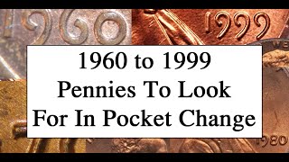 1960 To 1999 Cherry Pickers Pennies You Can Find In Change [upl. by Lobell]