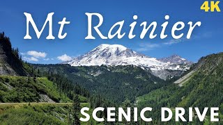 4K Scenic Drive  Mt Rainier National Park Washington state [upl. by Hcib653]