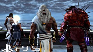 GOD OF WAR PS5  Gods Vs TITANS amp Kratos Fight Scene At Mount Olympus 4K Ultra HD PS5 [upl. by Nesrac]