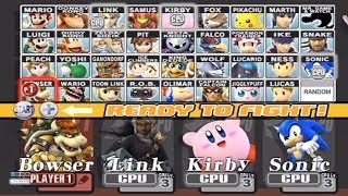 Super Smash Bros Brawl  All Characters [upl. by Bonner]