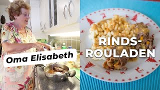 Rindsrouladen mit Nockerln von Oma Elisabeth  Rezept Video  Cooking Grannies [upl. by Earehs]