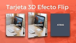 Tarjeta 3D con efecto flip   Html y Css [upl. by Snashall466]