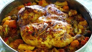 Poulet rôti aux légumes facile et rapide [upl. by Nekcerb103]