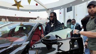 Burna Boy Displays His Fleet of Cars Live At Secret Palace Today To Silent Cubana Chief Priest For [upl. by Eanrahs]