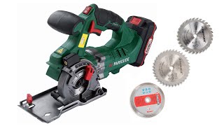 Parkside Cordless Plunge Saw PTS 20Li A1 TESTING [upl. by Sixela769]