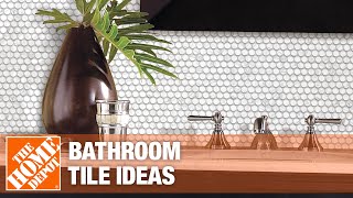 Bathroom Tile Ideas  The Home Depot [upl. by Cirdes]