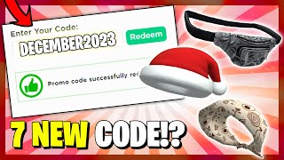 7 Codes ALL NEW PROMO CODES in ROBLOX December 2023 [upl. by Bendicty]