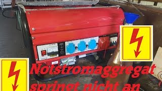 Notstromaggregat springt nicht an emergency generator wont start [upl. by Hutchison]