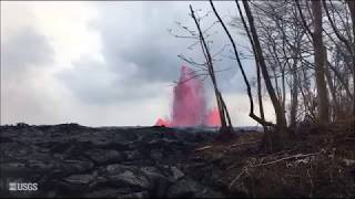 Kīlauea Volcano — Fissure 8 Overflight [upl. by Kampmeier]