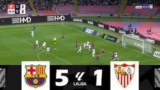 FC Barcelona vs Sevilla 51  LaLiga 202425  Match Highlights [upl. by Aicire]