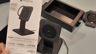 Mophie Snap Charging Stand 15W wireless charging stand compatible with snap and MagSafe Review [upl. by Adair]