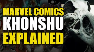 Marvel Comics Khonshu Explained  Comics Explained [upl. by Chickie]