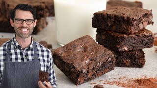 Fudgy Chocolate Brownies Recipe [upl. by Boehike613]