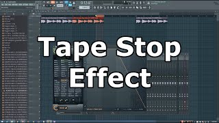 How to Make a Tape Stop Effect in FL Studio [upl. by Eendyc]