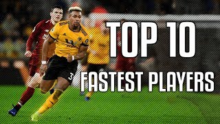 Top 10 Fastest Football Players  HD [upl. by Aicelet]