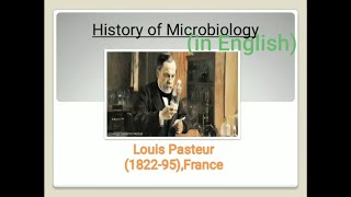 Louis Pasteur contribution in microbiology  History of microbiology [upl. by Eisserc]