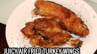 HOW TO AIR FRY LARGE TURKEY WINGS [upl. by Elenaj455]