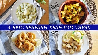 4 EPIC Spanish Seafood TAPAS You HAVE TO MAKE [upl. by Esinet]