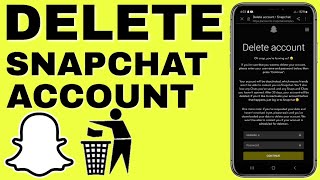 How to Delete Snapchat Account  2025 [upl. by Sneve]