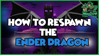 How to RESPAWN the ENDER DRAGON in Minecraft 2 amp 4 End Crystals [upl. by Timotheus476]