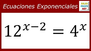 ECUACIONES EXPONENCIALES  Ejercicio 4 [upl. by Nedearb]