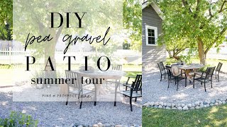 Easy DIY Pea Gravel Patio [upl. by Pellet]