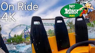 4K Raft Ride at Parc Astérix Paris  On Ride 2022  quotRomus and Rapidusquot [upl. by Olette577]