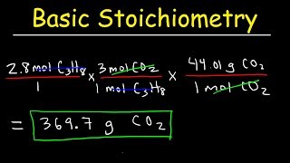 Stoichiometry Basic Introduction Mole to Mole Grams to Grams Mole Ratio Practice Problems [upl. by Adelheid746]