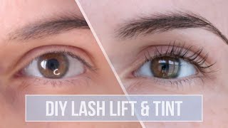 DIY LASH LIFT amp TINT ♡ Tutorial amp Review  ICONSIGN Eyelash Perming Kit [upl. by Jaquelyn]