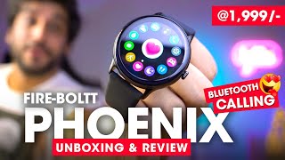 FireBoltt PHOENIX Smartwatch Unboxing amp Review ⚡️ Best Bluetooth Calling Smartwatch 2022 Under 2000 [upl. by Kuo]