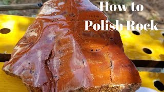 How to Polish Rocks Petrified Wood [upl. by Nylaf808]