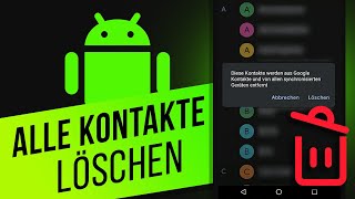 Alle Kontakte löschen beim Android Smartphone [upl. by Oitaroh430]