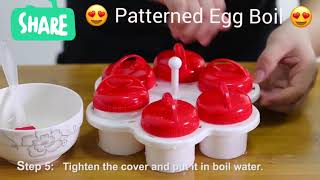 Silicone Patterned Egg Boil Egglettes [upl. by Mcgill]