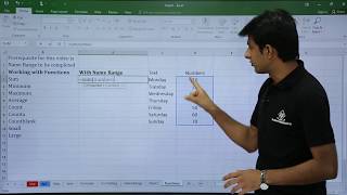 MS Excel  Name Range with Formulas [upl. by Haon]