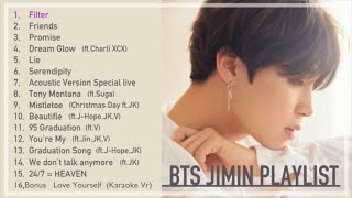 BTS Jimin solo  PlayList 2020 FilterFriendsPromise〜 [upl. by Ocirnor]