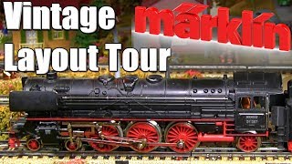 Vintage Marklin HO Scale Model Railroad Layout Tour 1950s Märklin Model Railway [upl. by Esenaj]