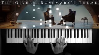 The Giver  Rosemarys Theme  PianoCoverSynthesiaTutorial [upl. by Teddman]